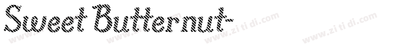 Sweet Butternut字体转换